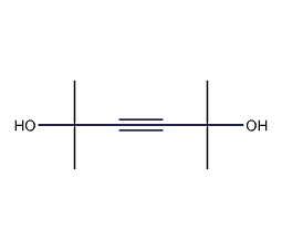2,5-dimethyl-3-hexyne-2,5-diol structural formula