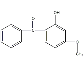 2-hydroxy-4-methoxybenzophenone structural formula