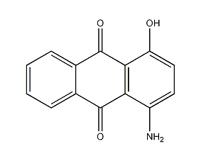 1-amino-4-hydroxyanthraquinone structural formula