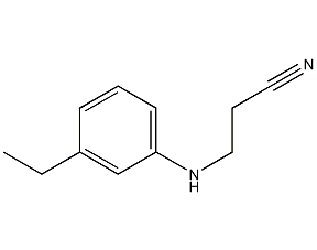 N-(2-cyanoethyl)-N-ethylaniline structural formula