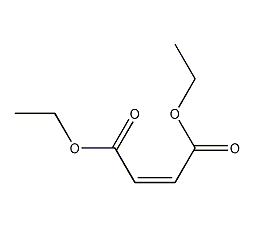 Structural formula of diethyl maleate
