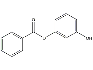 Resorcinol monobenzoate structural formula