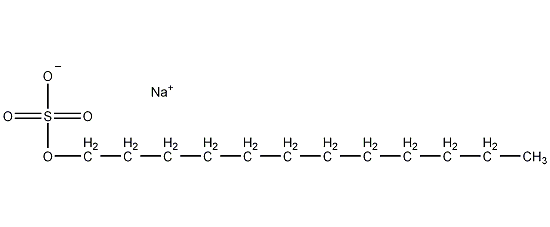 Sodium lauryl sulfate structural formula