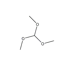 Structural formula of trimethyl orthoformate
