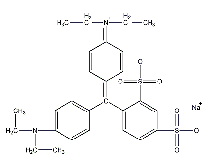Acid blue 1 structural formula
