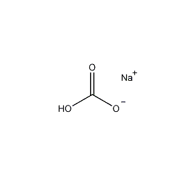 Sodium bicarbonate structural formula