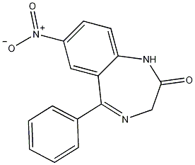 Nitrazepam structural formula