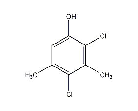 2,4-dichloro-3,5-dimethylphenol structural formula