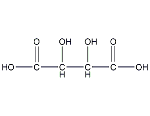 Meso-tartaric acid structural formula