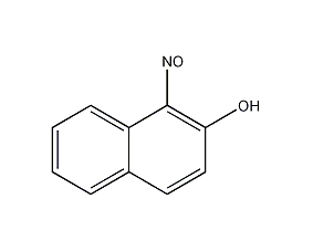 1-nitroso-2-naphthol structural formula