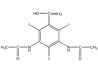 Ditrizoic acid structural formula
