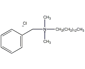 benzyldimethyltetradecyl ammonium chloride structural formula