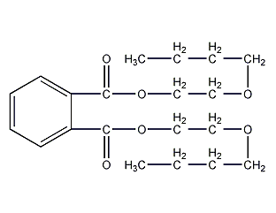 Dibutoxyethyl phthalate structural formula