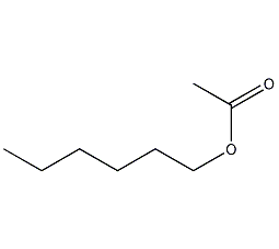 Hexyl acetate structural formula