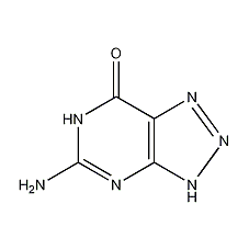 8-azaguanine structural formula
