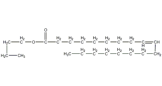 Butyl oleate structural formula