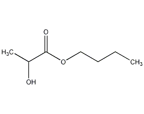 Butyl lactate structural formula