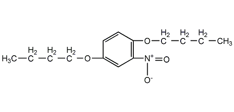 2,5-di-n-butoxynitrobenzene structural formula