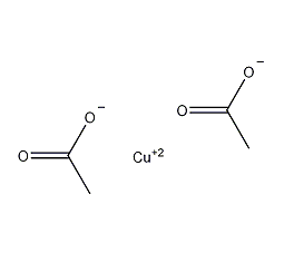 Copper acetate structural formula