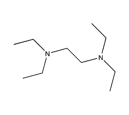 N,N,N',N'-tetraethyldiamine structural formula