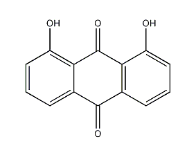 1,8-dihydroxyanthraquinone structural formula