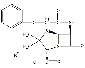 Penicillin Potassium Salt Structural Formula