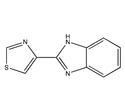 Structural formula of thiabendazole