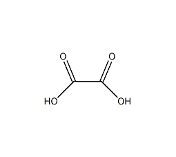 Oxalic acid structural formula