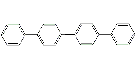 Structural formula of p-tetraphenyl