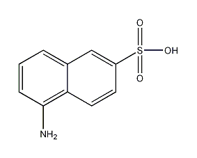 1-naphthylamine-6-sulfonic acid structural formula