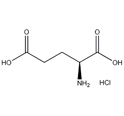 L-glutamic acid hydrochloride structural formula