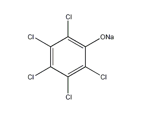 Pentachlorophenol sodium salt structural formula