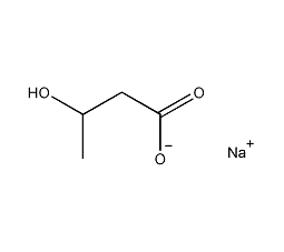 Sodium 3-hydroxybutyrate structural formula