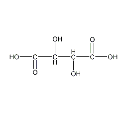 d-(-)-tartaric acid structural formula