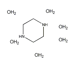 Piperazine hexahydrate structural formula