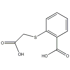 O-carboxymethylthiobenzoic acid structural formula