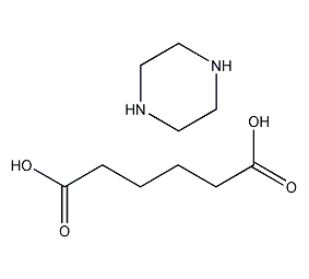 Piperazine adipate structural formula