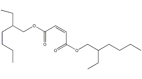 Diethylhexyl maleate structural formula