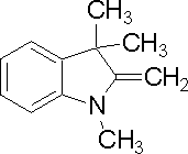 1,3,3-trimethyl-2-methyleneindoline structural formula