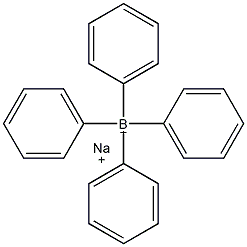 Sodium tetraphenylborate structural formula