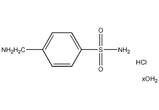 Structural formula of p-aminotoluenesulfonamide hydrochloride