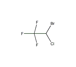 1-bromo-1-chloro-2,2,2-trifluoroethane structural formula