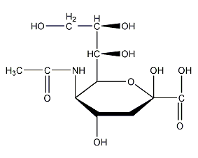 N-acetylneuraminic acid structural formula