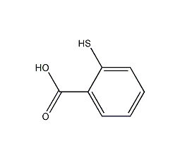 Structural formula of thiosalicylic acid