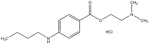 Tetracaine hydrochloride structural formula