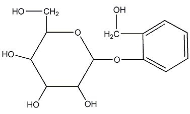 d(-)-salicin structural formula