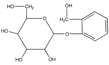 D(-)-Salicin structural formula