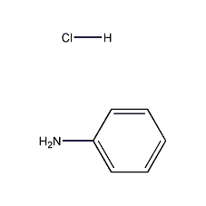 Structural formula of aniline hydrochloride