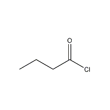 Butyryl chloride structural formula