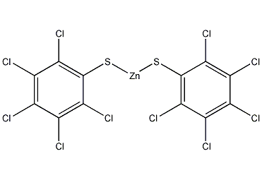 Pentachlorobenzenethiol zinc salt structural formula